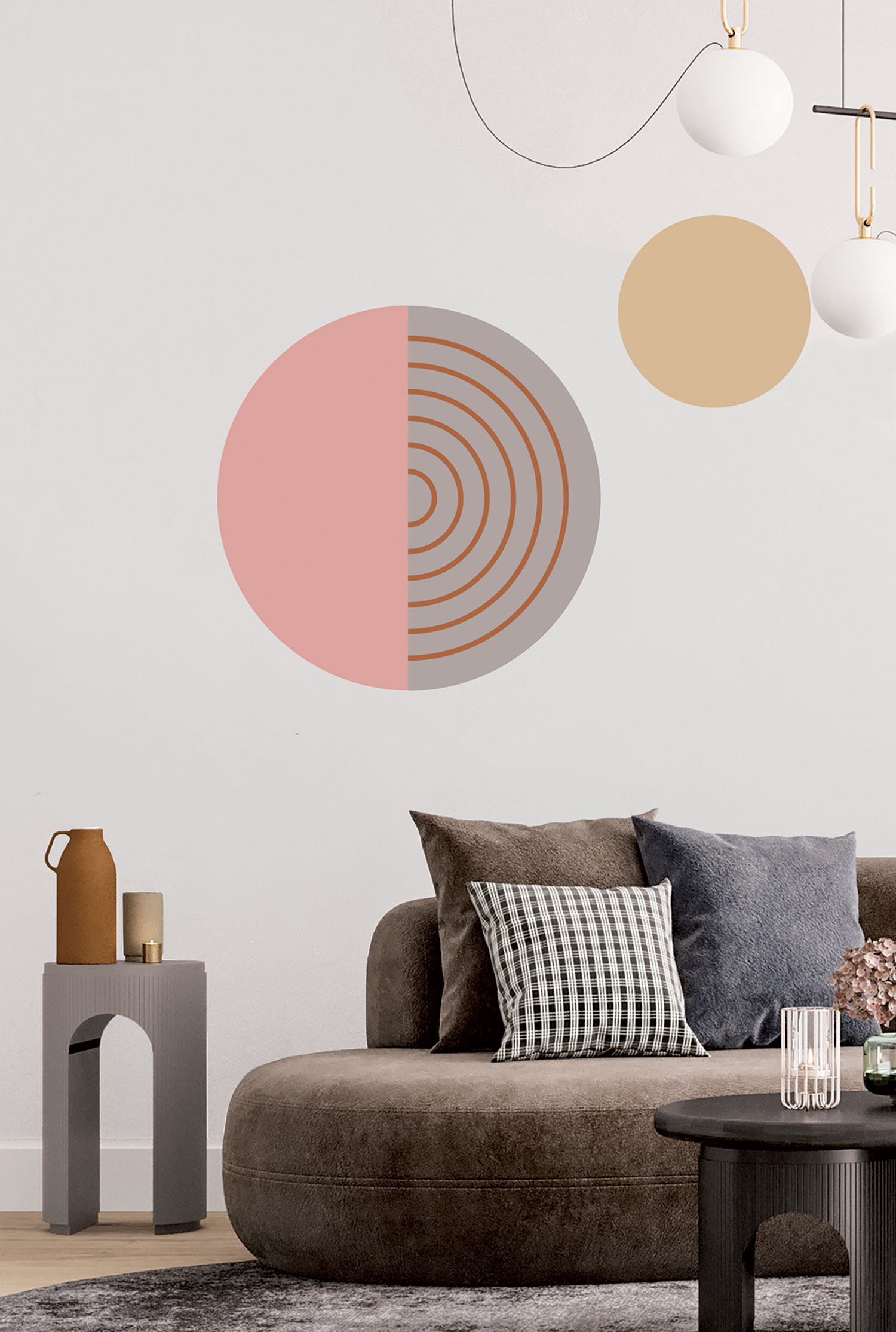 Pre-pasted non-woven variable wall decoration, PLC041, Platinum Shapes, Decoprint